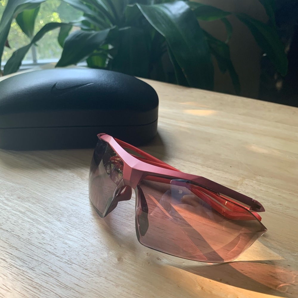 Nike Vaporwing R Sunglasses Matte Magenta Red Orange Rare Discontinued NEW
